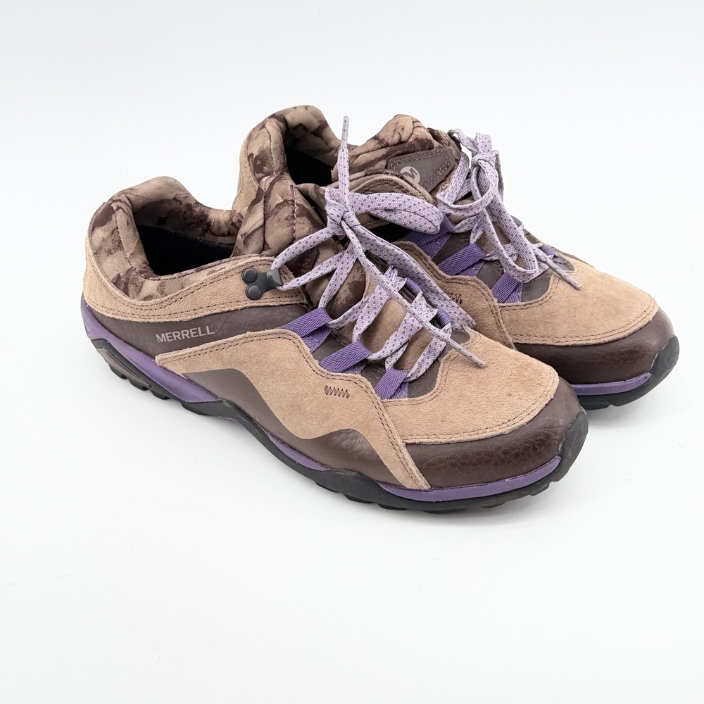 Merrell Womens Siren Sport Chocolate Brown Purple Hiking Shoes J32310 Size 5